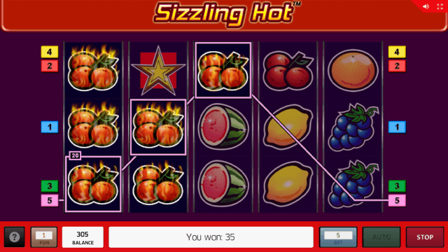 Игровой автомат Sizzling Hot