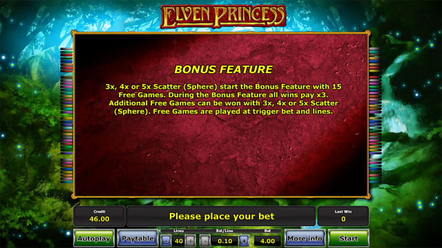 Игровой аппарат Elven Princess