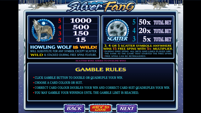 Онлайн автомат Silver Fang
