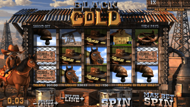 Онлайн слот Black Gold