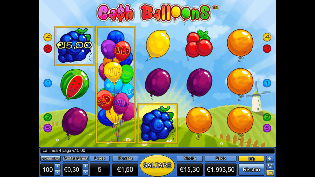 Онлайн аппарат Cash Balloons