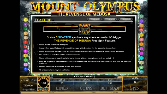 Онлайн слот Mount Olympus - Revenge Of Medusa
