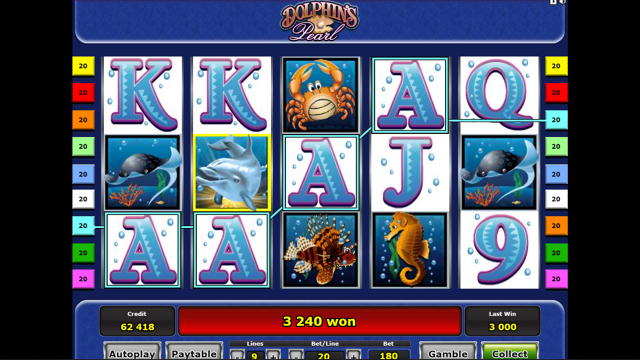Игровой слот Dolphin's Pearl