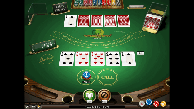 Онлайн слот Caribbean Stud Poker Professional Series