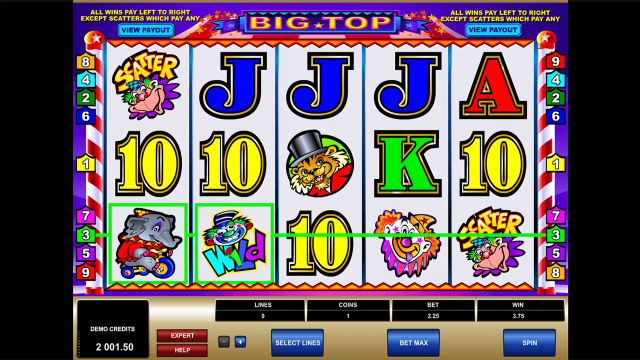 Онлайн автомат Big Top