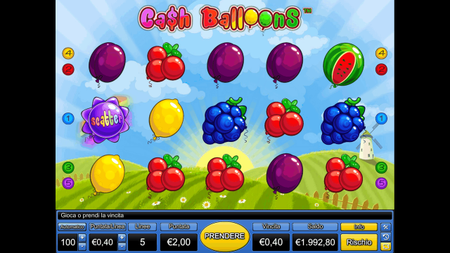 Популярный аппарат Cash Balloons