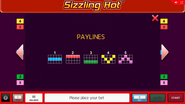 Онлайн аппарат Sizzling Hot