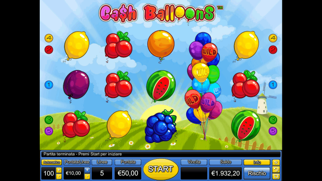 Популярный слот Cash Balloons
