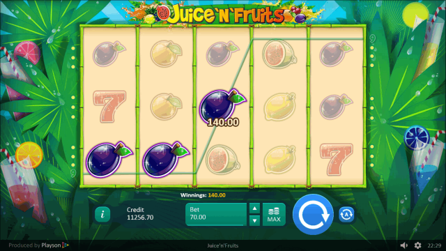 Онлайн автомат Juice 'N' Fruits