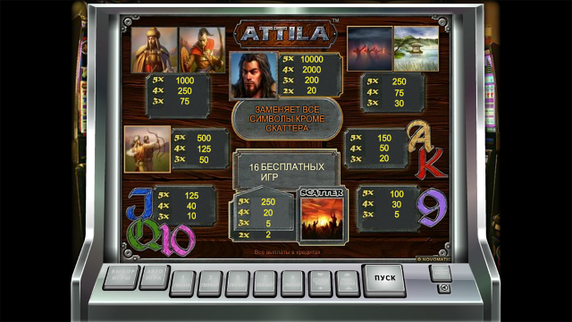 Онлайн автомат Attila