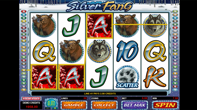 Онлайн автомат Silver Fang