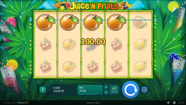 Онлайн автомат Juice 'N' Fruits