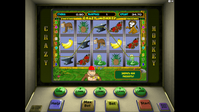 Игровой аппарат Crazy Monkey