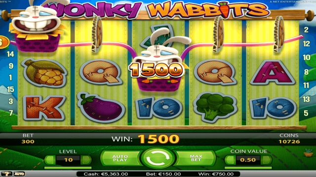 Онлайн автомат Wonky Wabbits