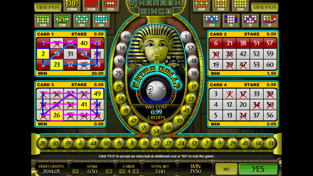 Игровой слот Pharaoh Bingo