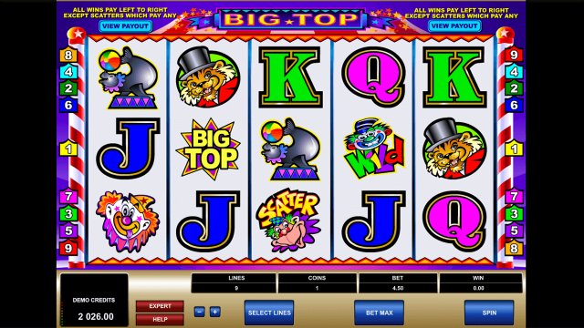 Онлайн аппарат Big Top