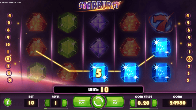 Популярный автомат Starburst